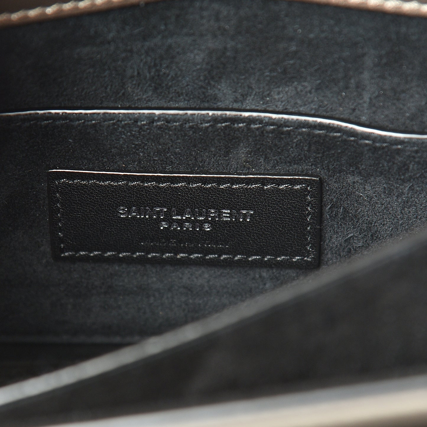 Metallic Calfskin Small Monogram Sunset Piombo