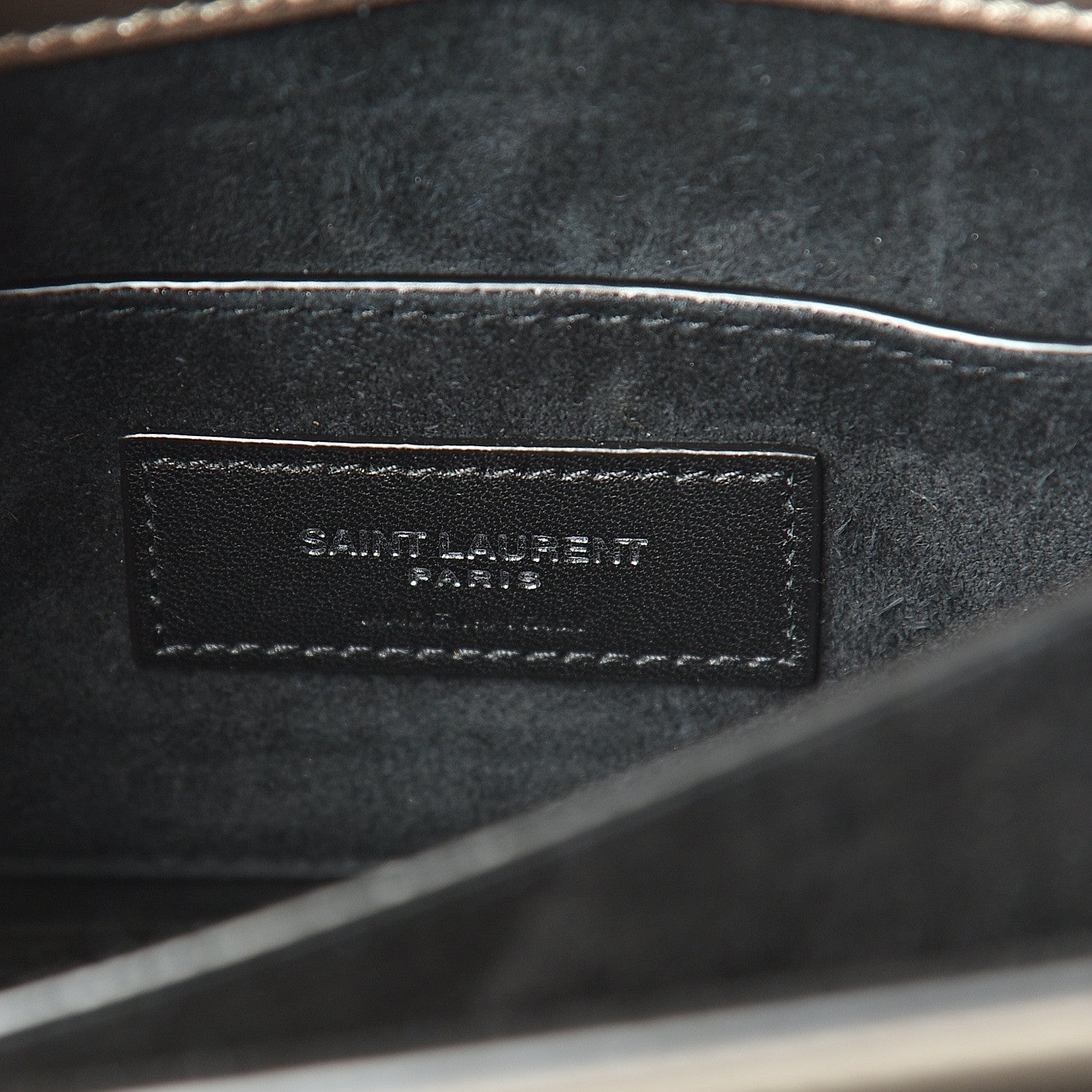 Saint Laurent Metallic Calfskin Small Monogram Sunset Piombo 5 of 9