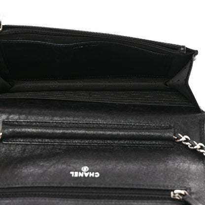 Chanel Goatskin Wallet On Chain WOC Black 5 of 10