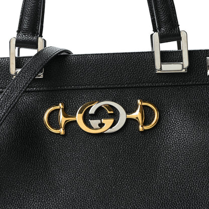 Gucci Smooth Calfskin Medium Zumi Top Handle Bag Black 8 of 10