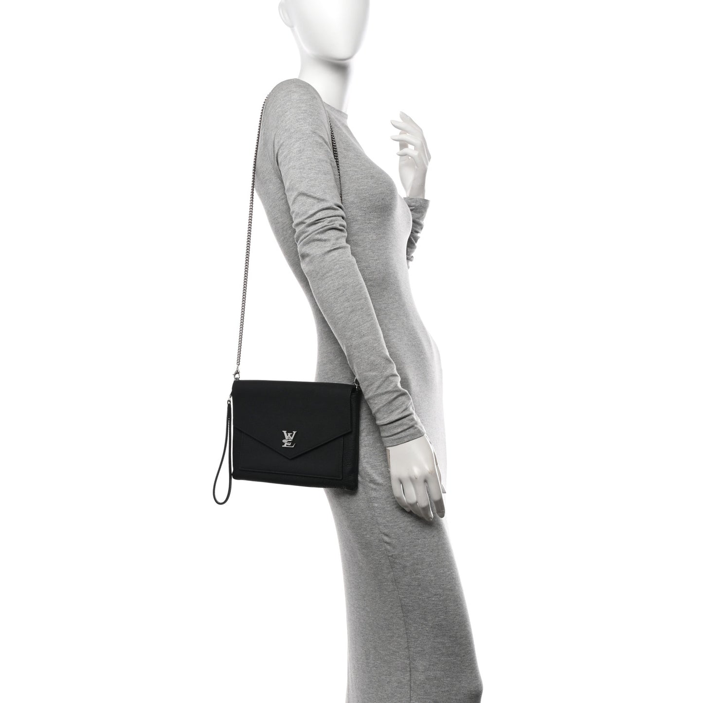 Soft Calfskin My Lockme Pochette Black