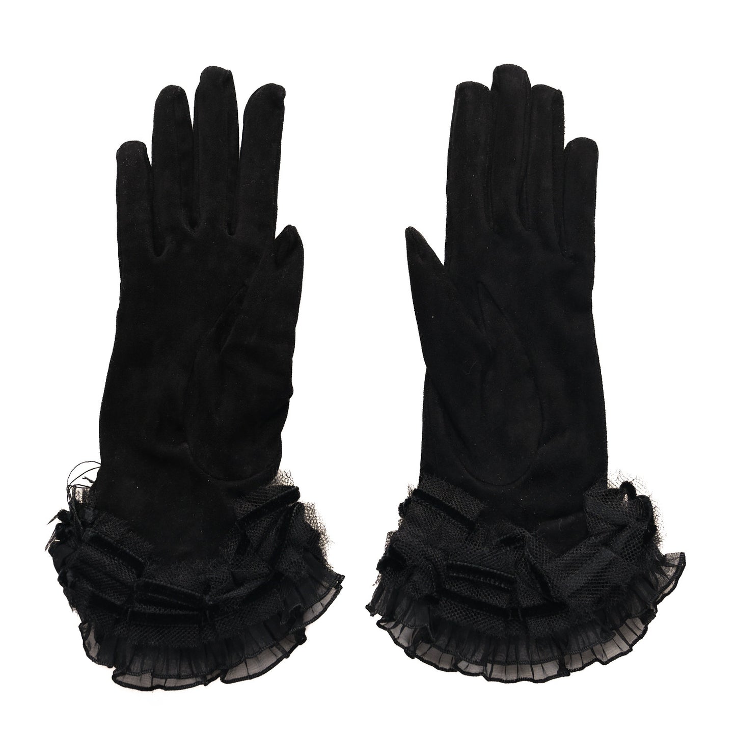 Suede Lace CC Gloves 7.5 Black