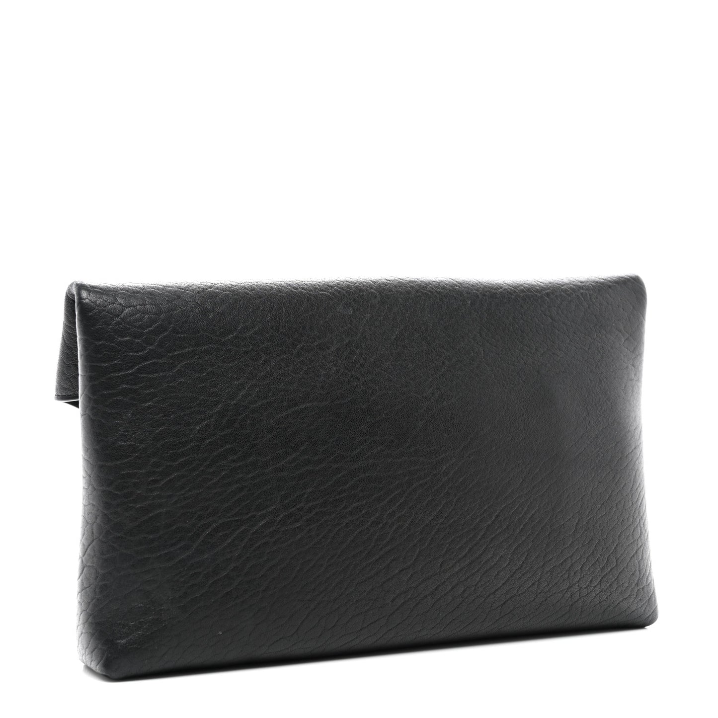 Lambskin Large Cassandre Envelope Pouch Black