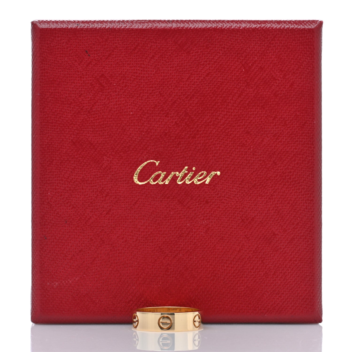 Cartier 18K Yellow Gold 5.5mm LOVE Ring 56 7.5 5 of 5