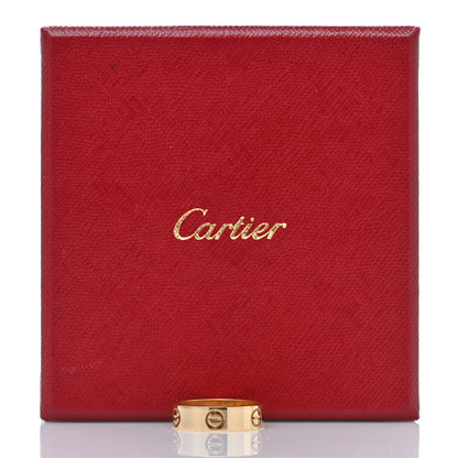 Cartier 18K Yellow Gold 5.5mm LOVE Ring 56 7.5 5 of 5