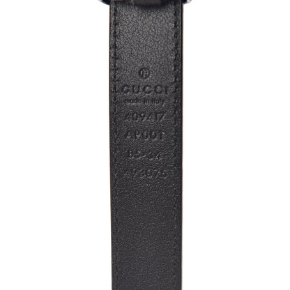 Gucci Calfskin Double G 20mm Belt 85 34 Black 6 of 6