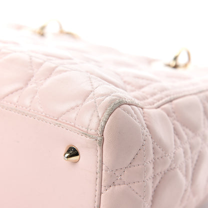Christian Dior Lambskin Cannage Medium Lady Dior Light Pink 11 of 19