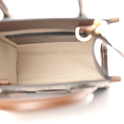 Gucci GG Supreme Monogram Azalea Calfskin Mini Retro Interlocking G Tote Bag Beige Ebony Brown Sugar 5 of 8