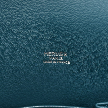 Hermes Taurillon Clemence Bi-Color Jypsiere 31 Colvert Turquoise 6 of 11