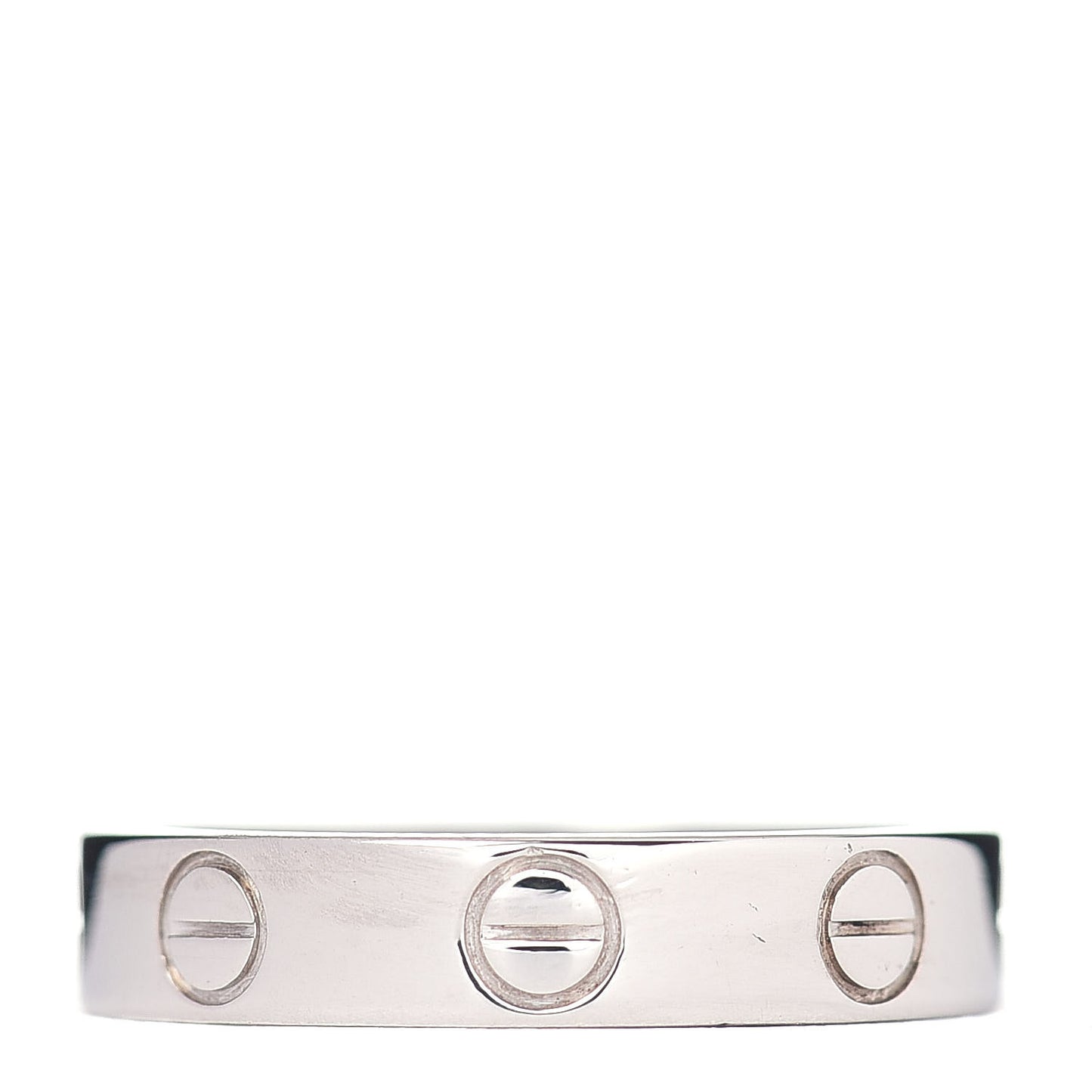 18K White Gold 3.5mm LOVE Wedding Band Ring 47 4