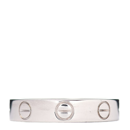 Cartier 18K White Gold 3.5mm LOVE Wedding Band Ring 47 4 3 of 4