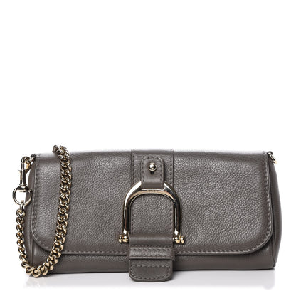 Gucci Calfskin Greenwich Chain Clutch Grey 1 of 7