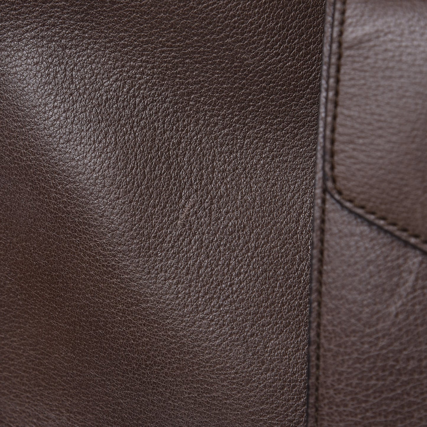 Calfskin Web Large Top Handle Bag Brown