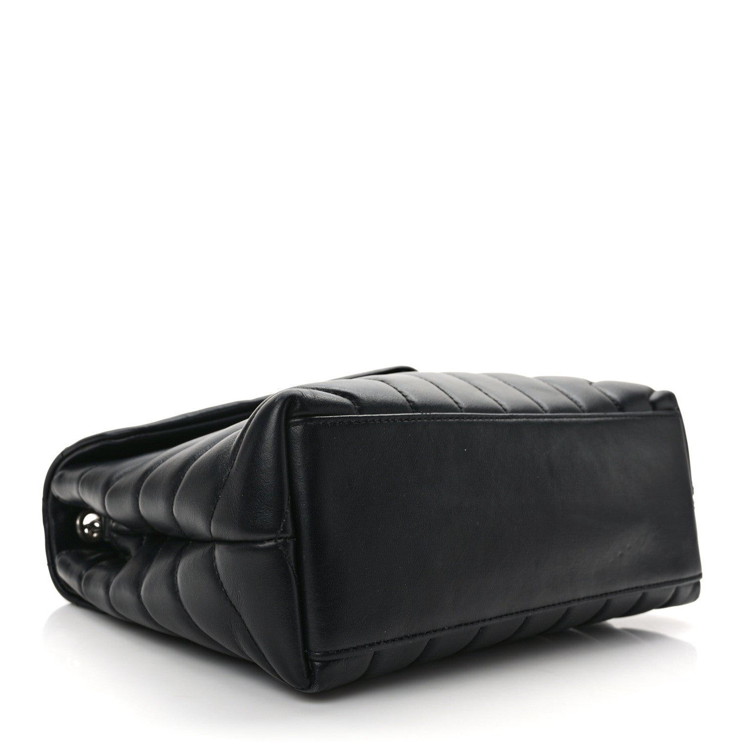 Saint Laurent Calfskin Y Quilted Monogram Small Loulou Chain Satchel Black 4 of 15