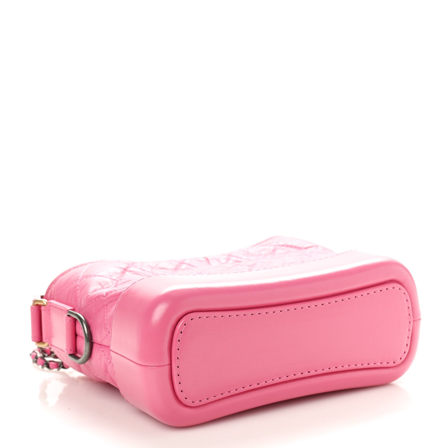 Aged Calfskin Quilted Small Gabrielle Hobo  Pink