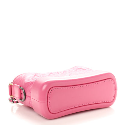 Chanel Aged Calfskin Quilted Small Gabrielle Hobo  Pink 4 of 10