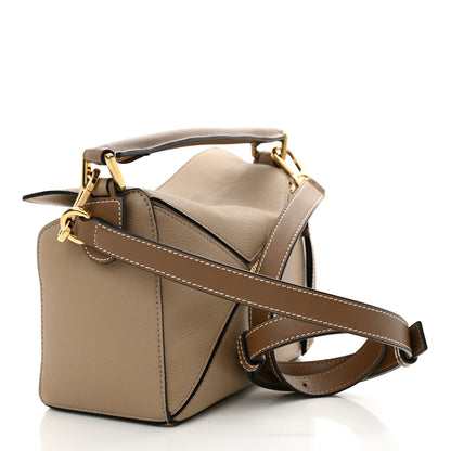 Loewe Grained Calfskin Small Puzzle Bag Sand Mink 3 of 10