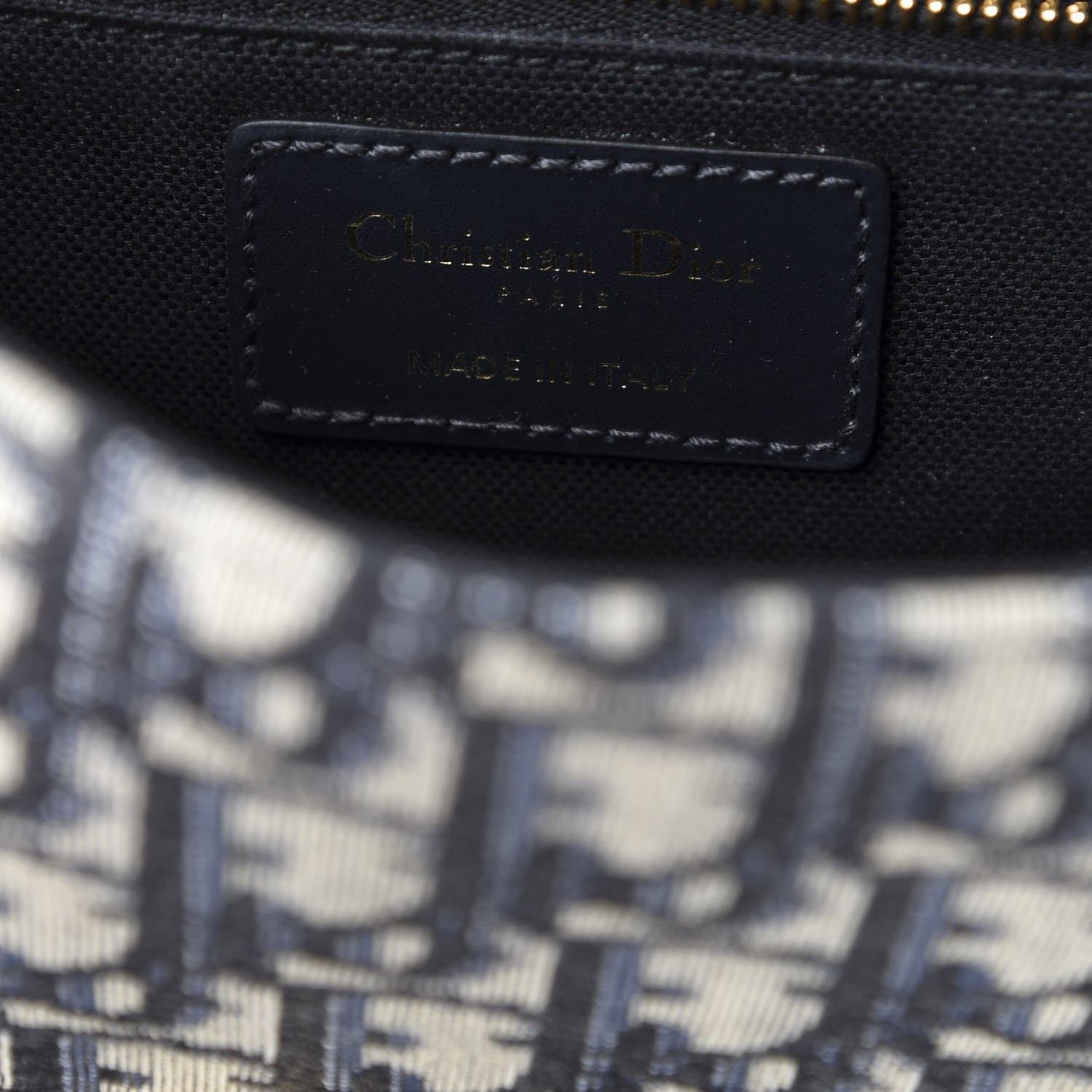 Christian Dior Oblique 30 Montaigne Flap Bag Blue 7 of 9