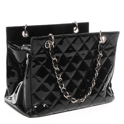 Chanel Patent Petit Timeless Shopping Tote PTT Black 3 of 8