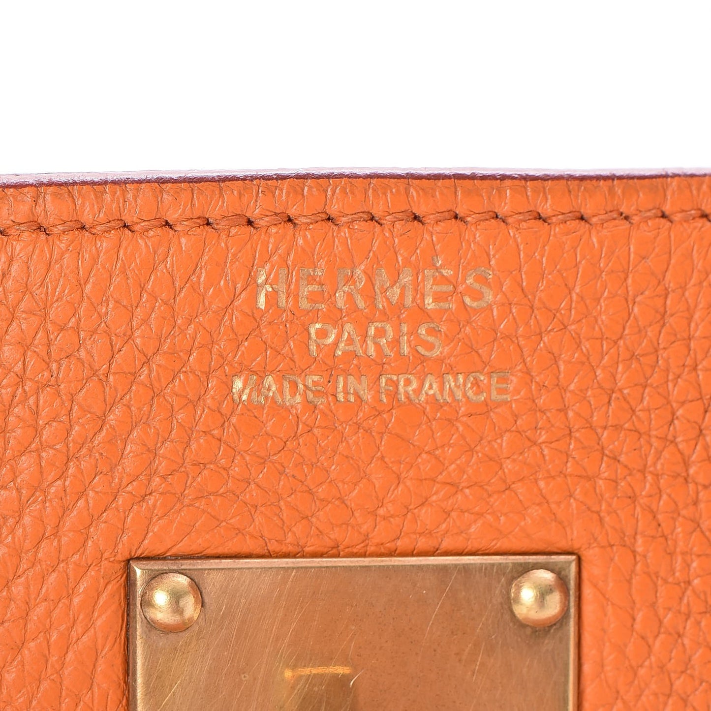 Taurillon Clemence HAC Birkin 40 Orange