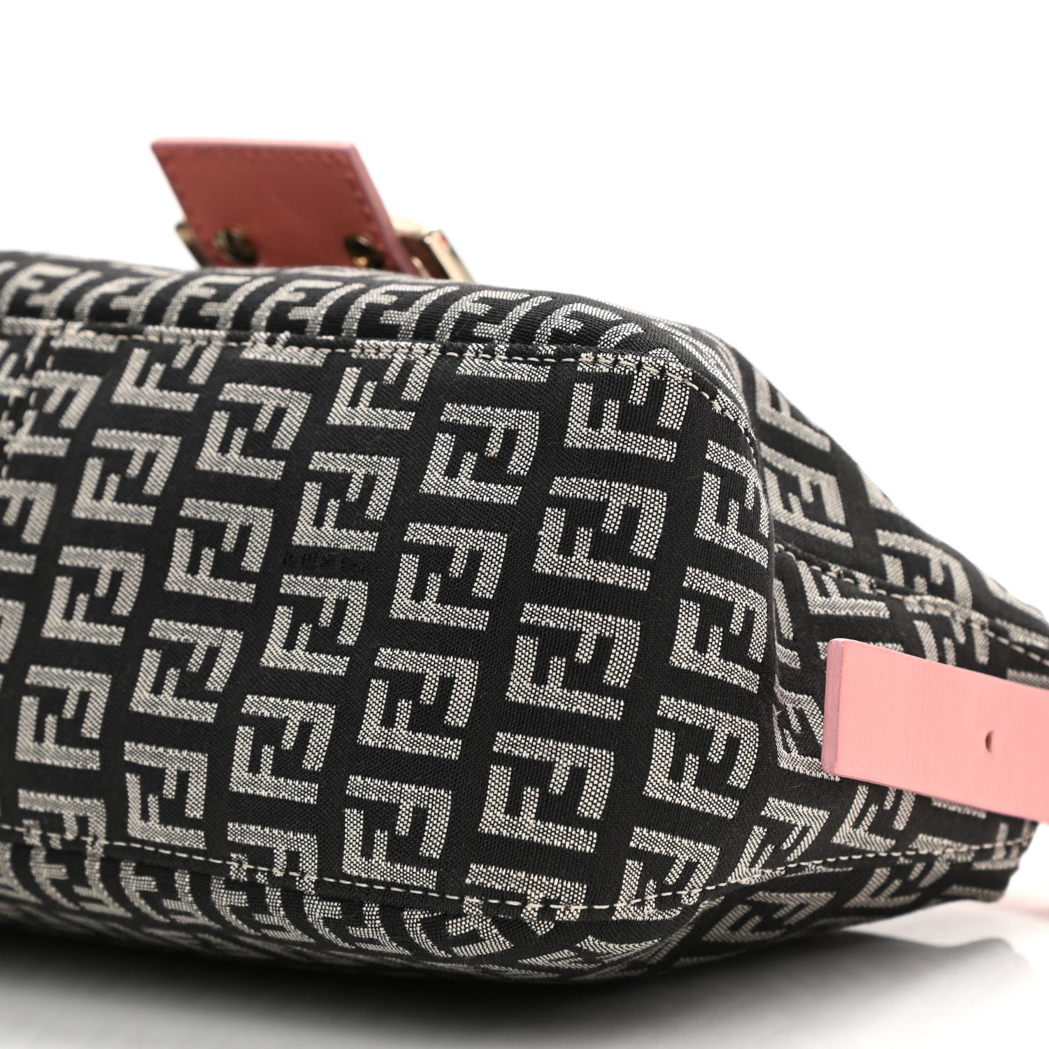 Fendi Zucchino Baguette Black Rosa 9 of 10