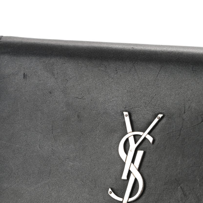 Saint Laurent Smooth Calfskin Classic Monogram Pins Kate Tassel Chain Wallet Black 17 of 18