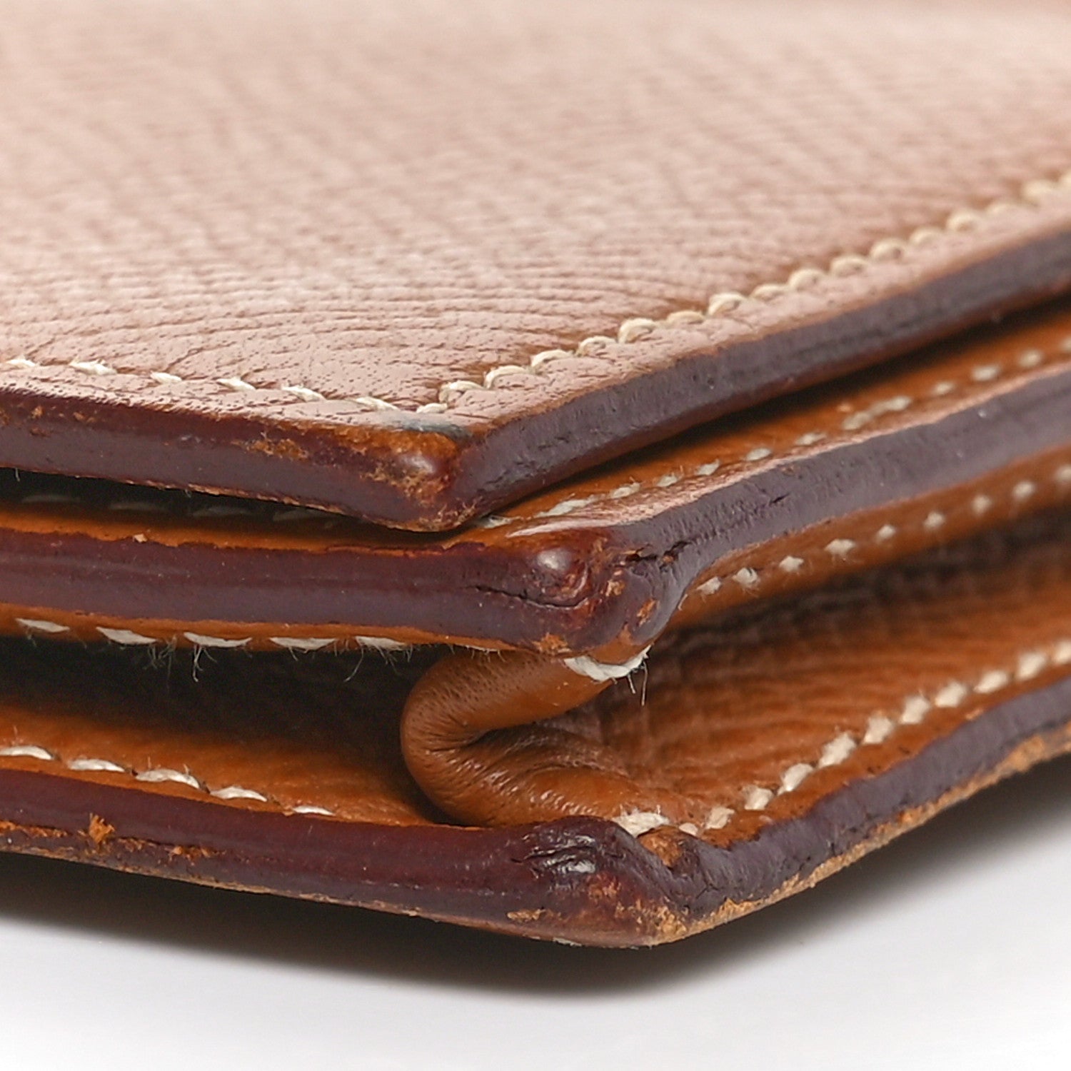 Hermes Epsom Bearn Gusset Wallet Gold 8 of 9