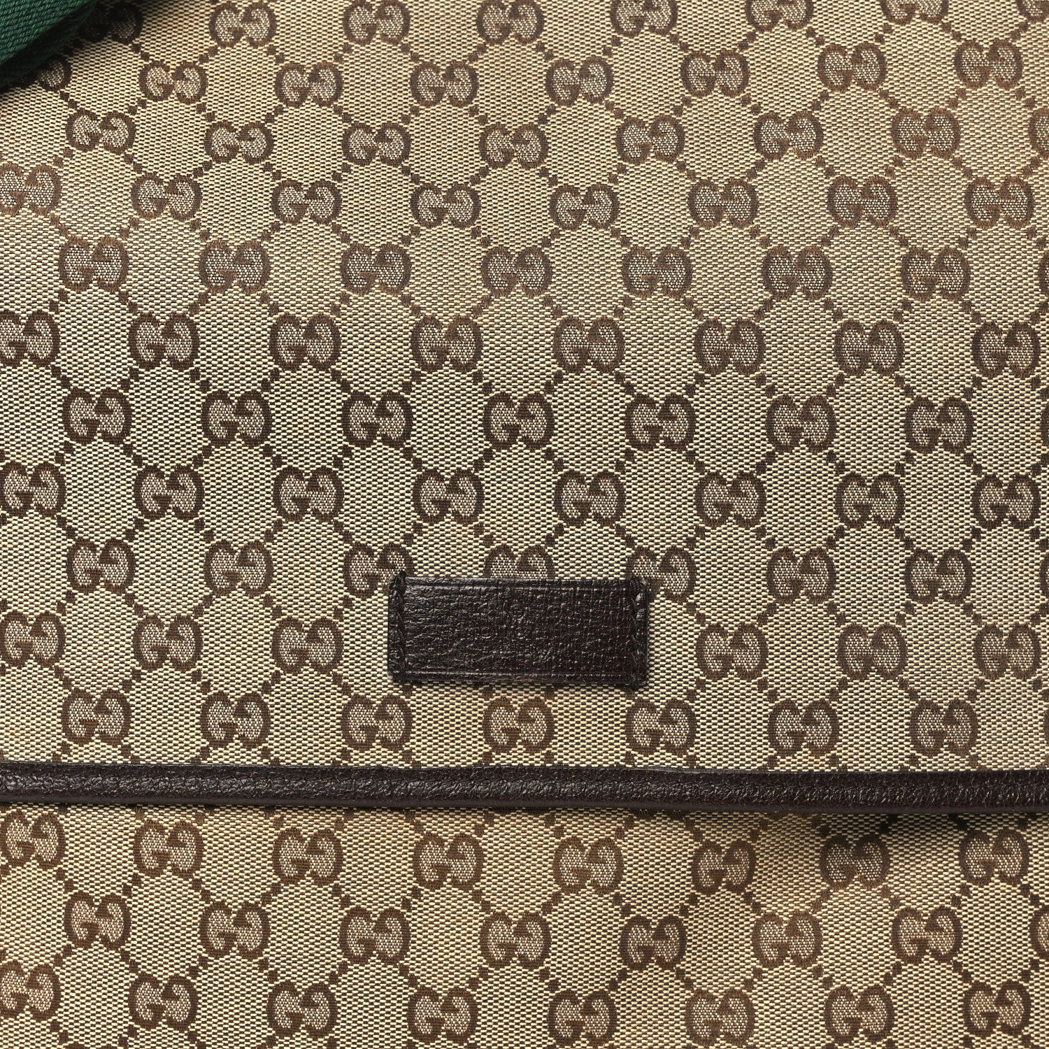 Gucci Monogram Web Medium Flap Messenger Beige Dark Brown 8 of 10