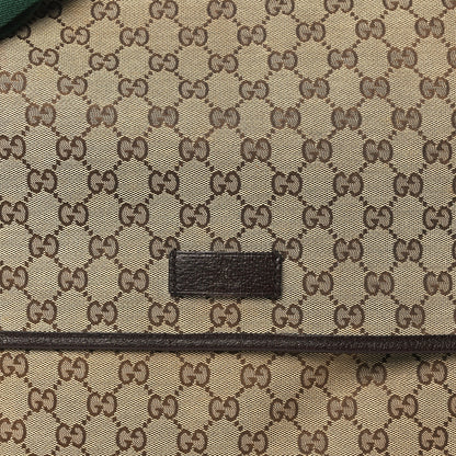 Gucci Monogram Web Medium Flap Messenger Beige Dark Brown 8 of 10