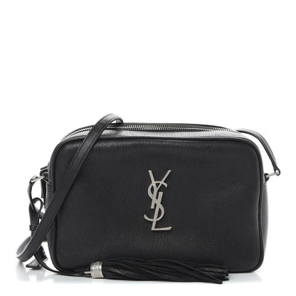 Saint Laurent Lambskin Monogram Small Lou Camera Bag Black 1 of 12