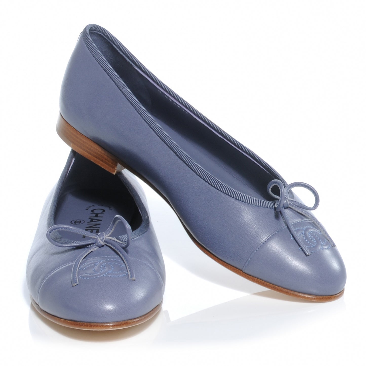 Leather Classic CC Ballet Flats 38.5 Lavender