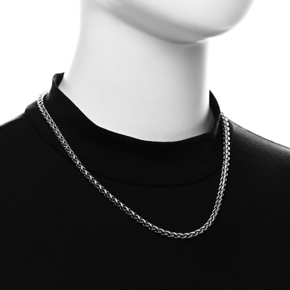 David Yurman Sterling Silver 4mm Wheat Chain Necklace 2 of 5