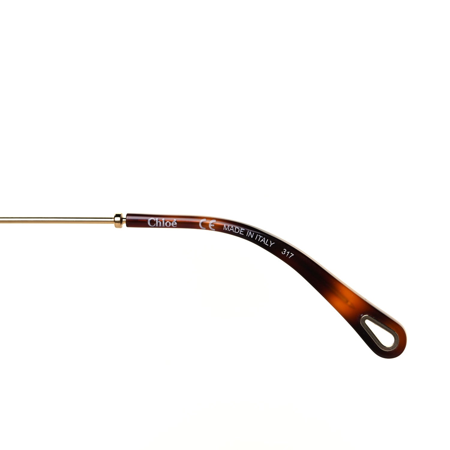 Chloe Poppy Aviator Sunglasses CE 130S Gold Havana 5 of 7
