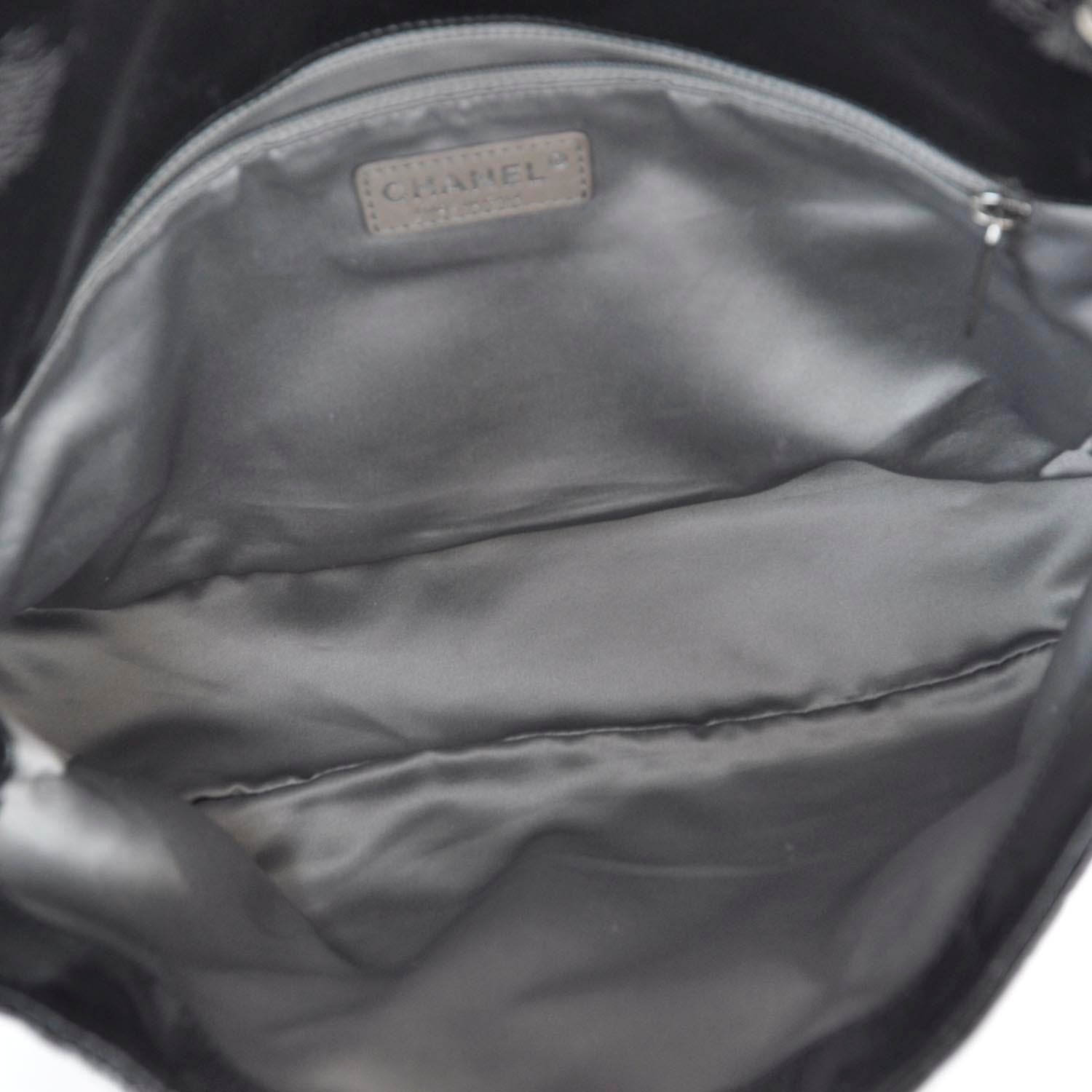 Chanel Vinyl Rock in Moscou Moscow Flap Black 7 of 9