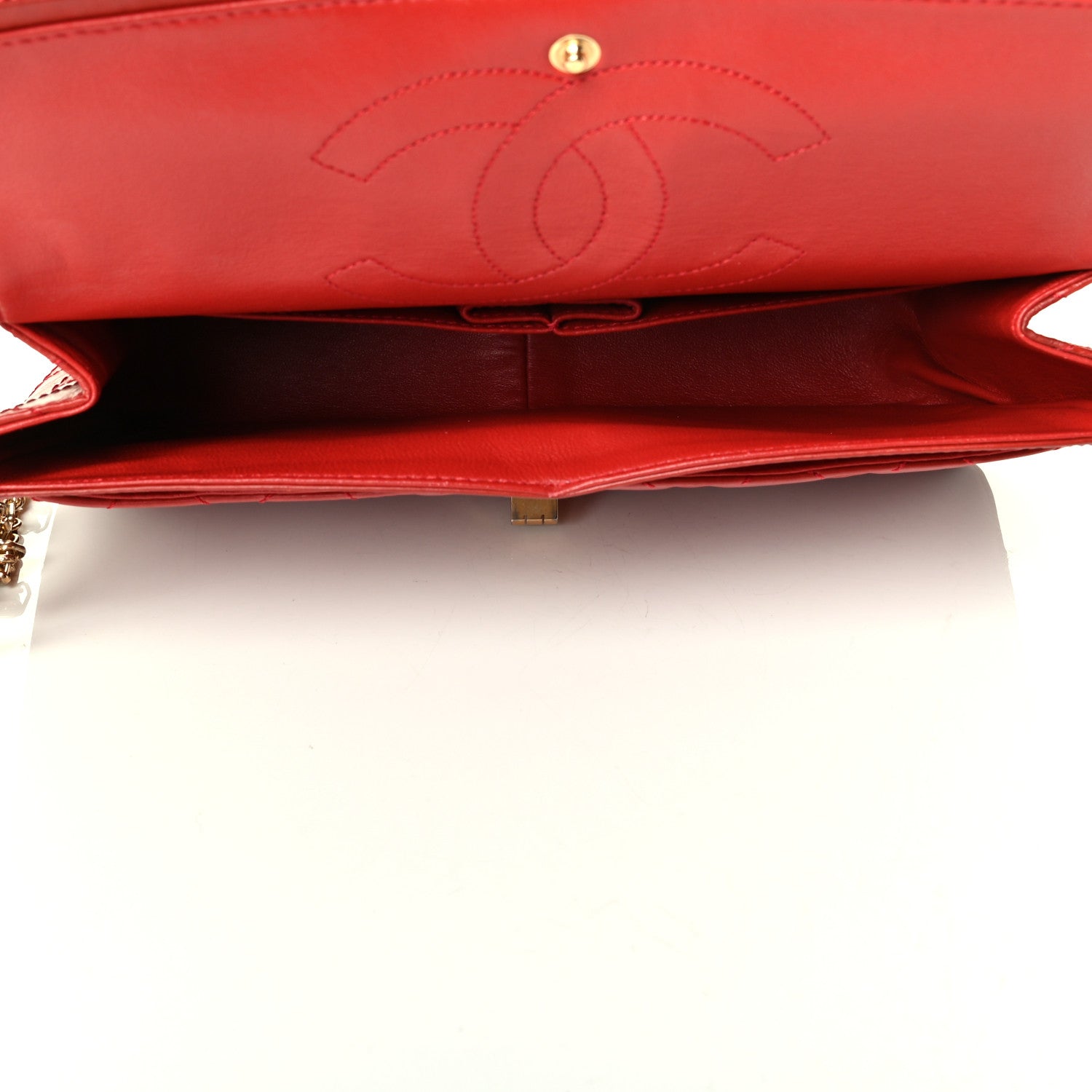 Chanel Aged Calfskin Quilted 2.55 Reissue 226 Flap Red 4 of 7