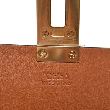 Chloe Calfskin Suede Rainbow Patchwork Drew Shoulder Bag Caramel 6 of 7