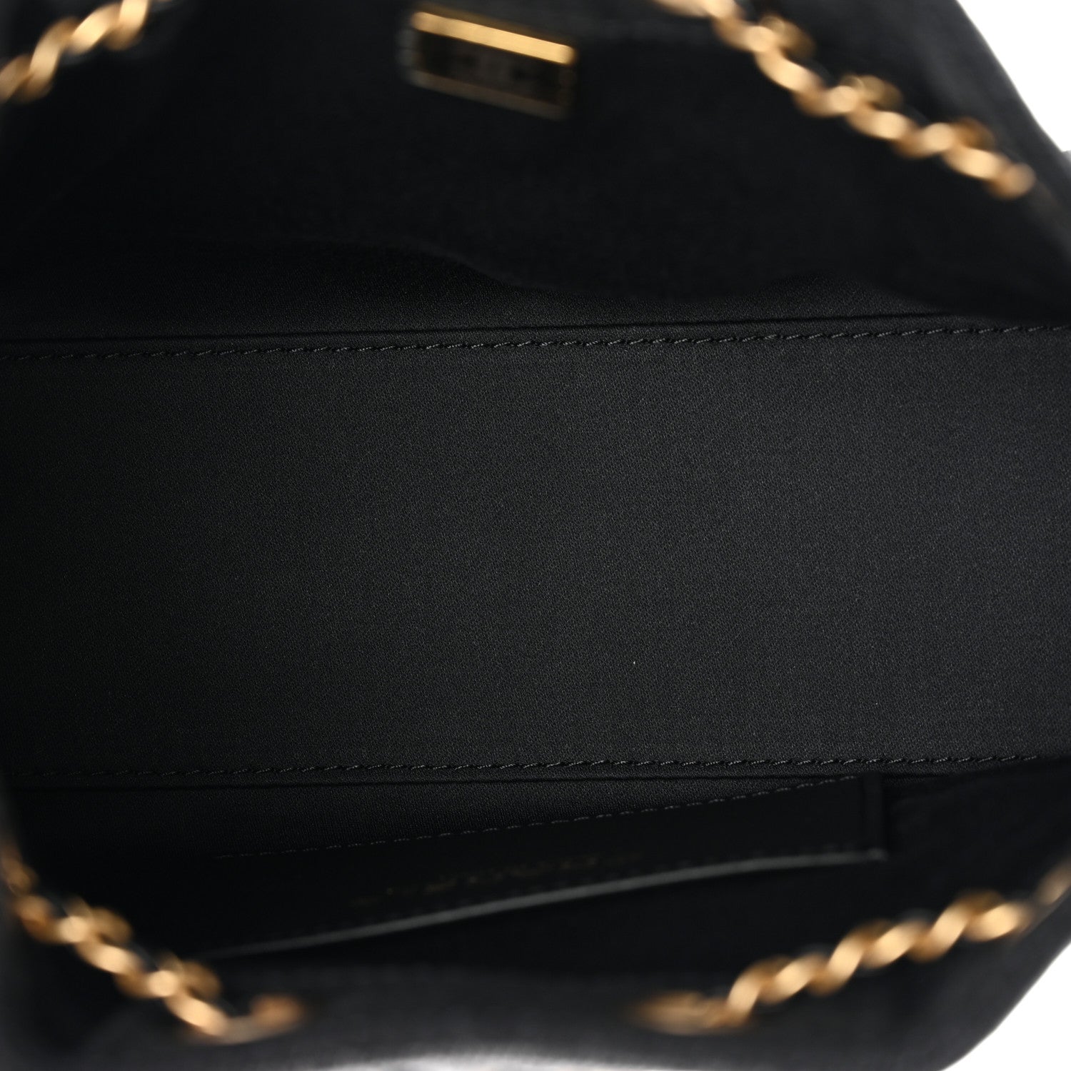 Chanel Washed Denim Quilted Mini Chanel 25 Handbag Black 5 of 11