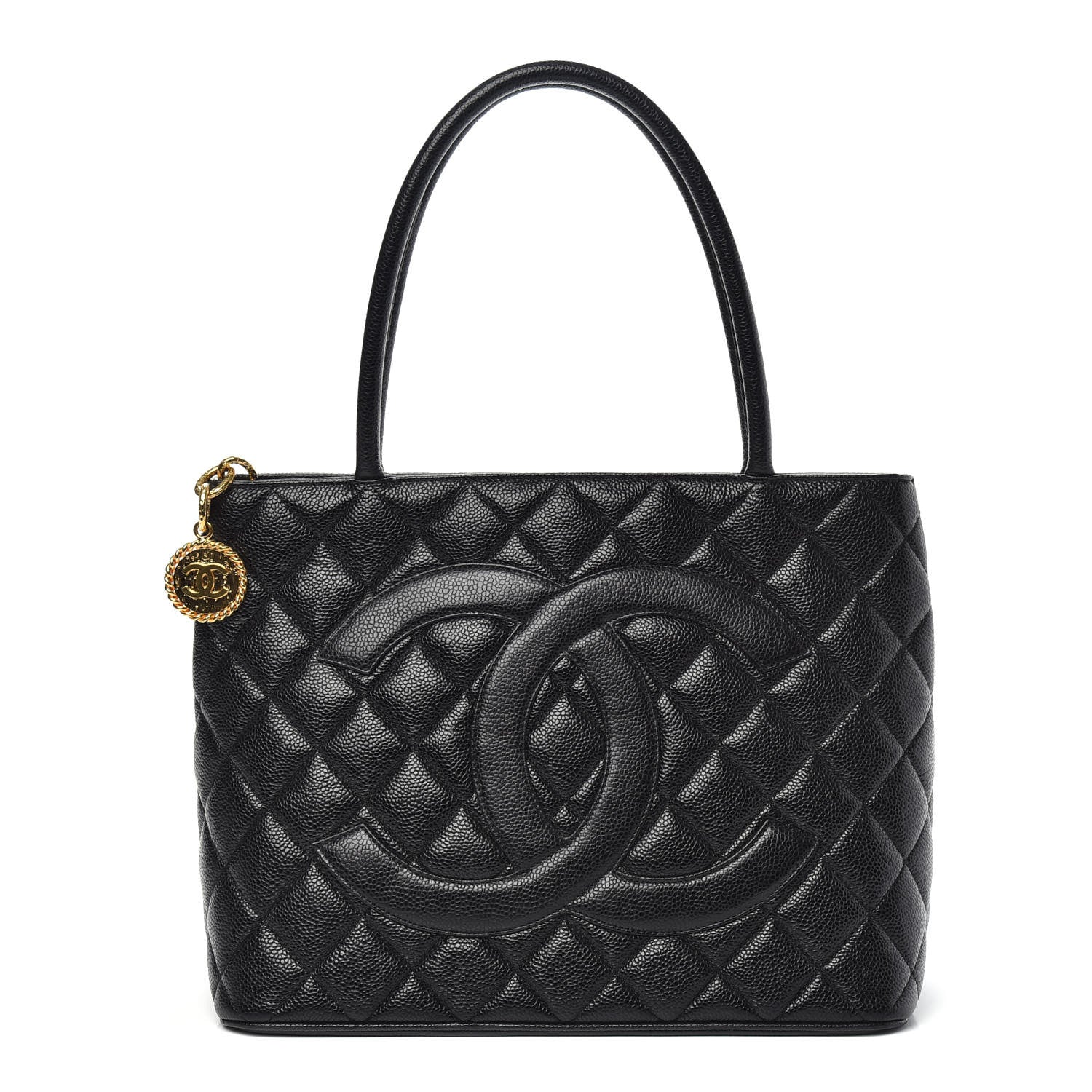 Chanel Caviar Quilted Medallion Tote Black 1 of 9