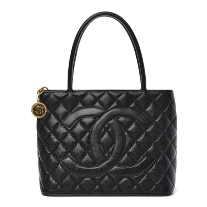 Chanel Caviar Quilted Medallion Tote Black 1 of 9
