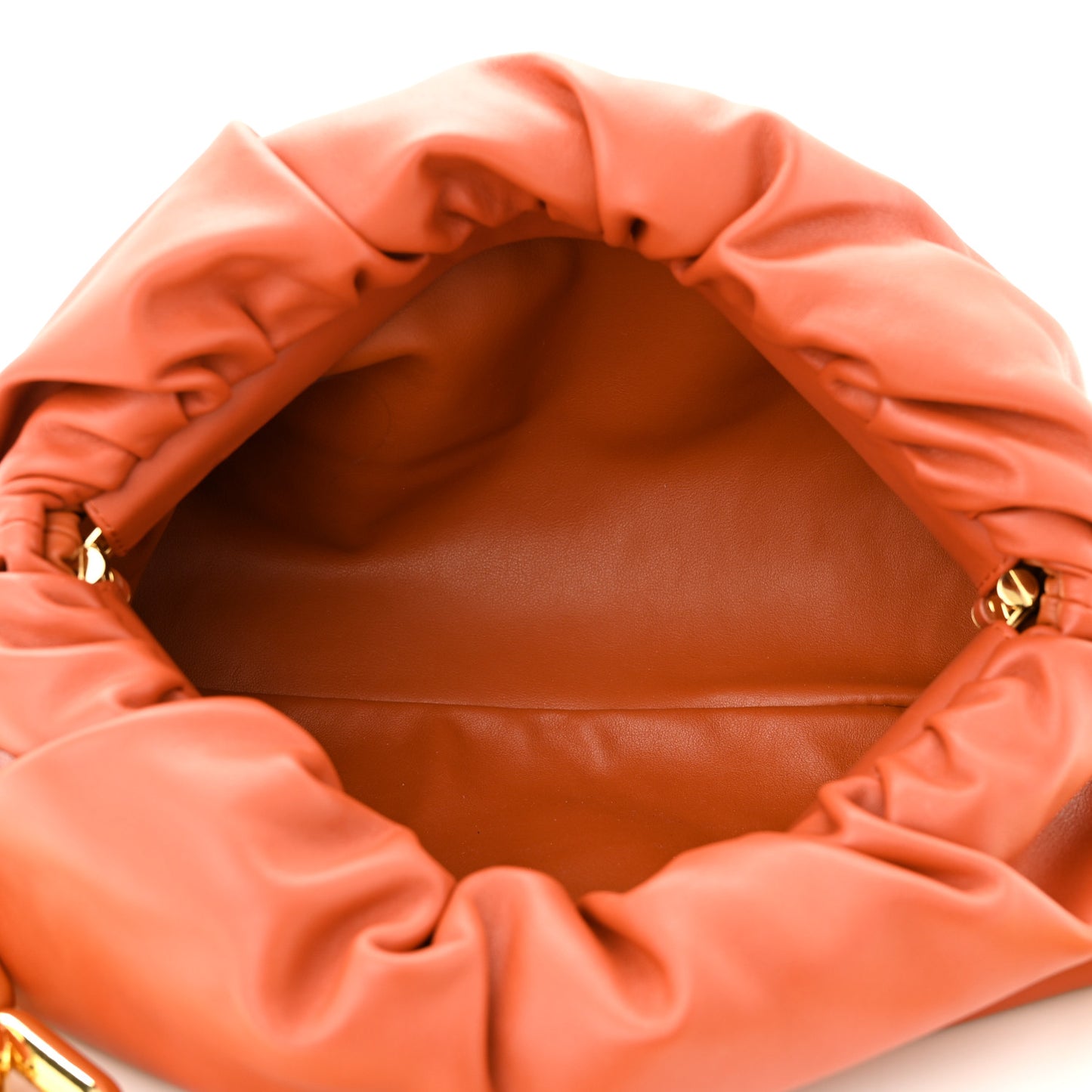 Calfskin The Pouch Chain Orange