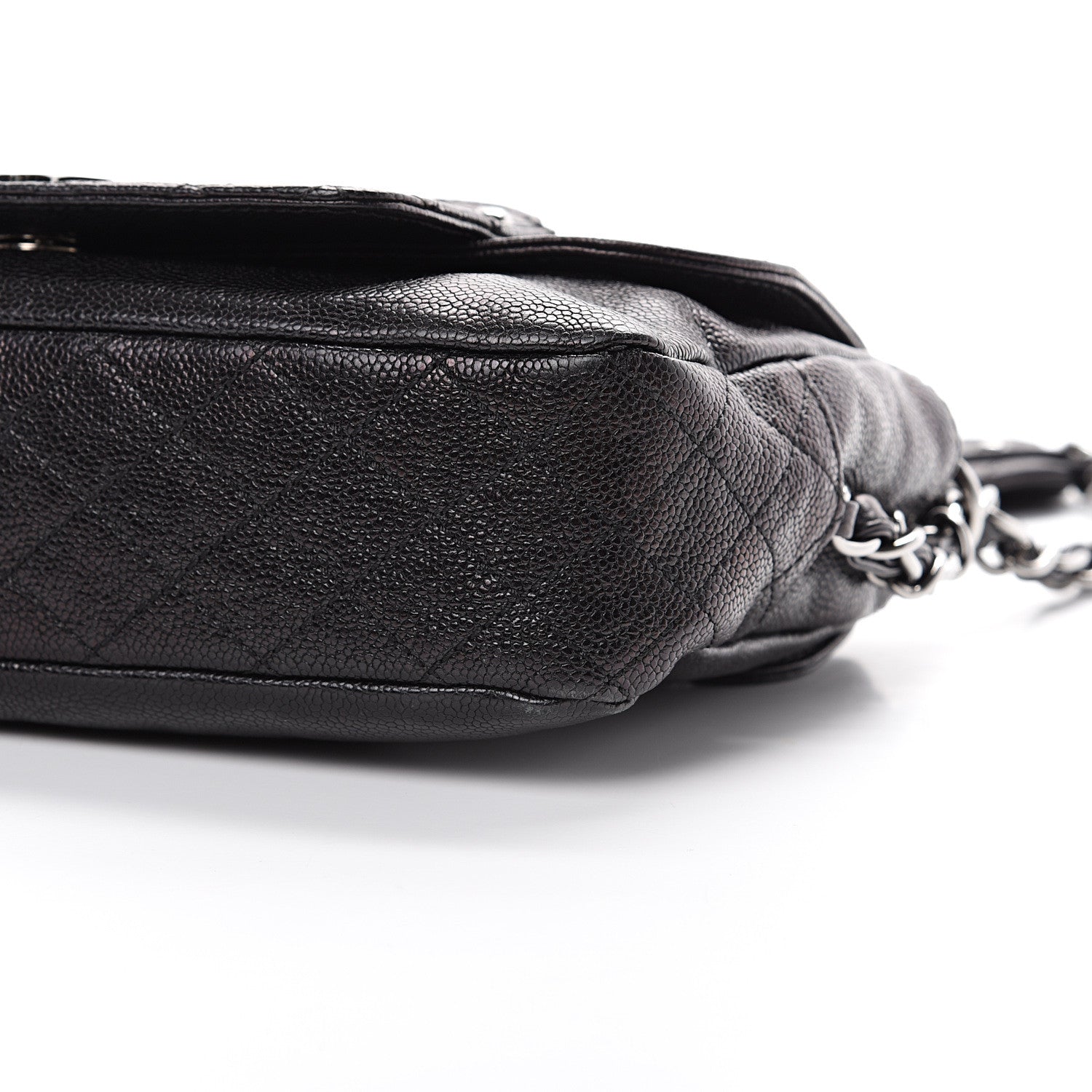 Chanel Glazed Caviar Small Pocket In The City Shoulder Bag Black 11 of 11
