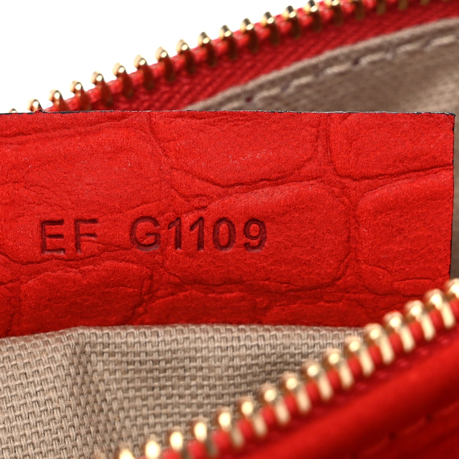Givenchy Calfskin Crocodile Embossed Mini Pandora Red 7 of 13