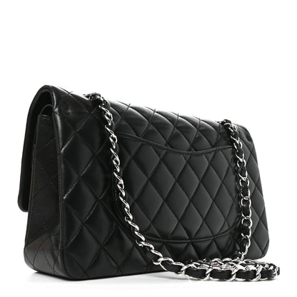 Chanel Lambskin Quilted Medium Double Flap Black 3 of 10