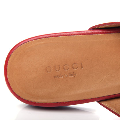 Gucci Malaga Kid Womens Princetown Slippers 40 Hibiscus Red 8 of 11