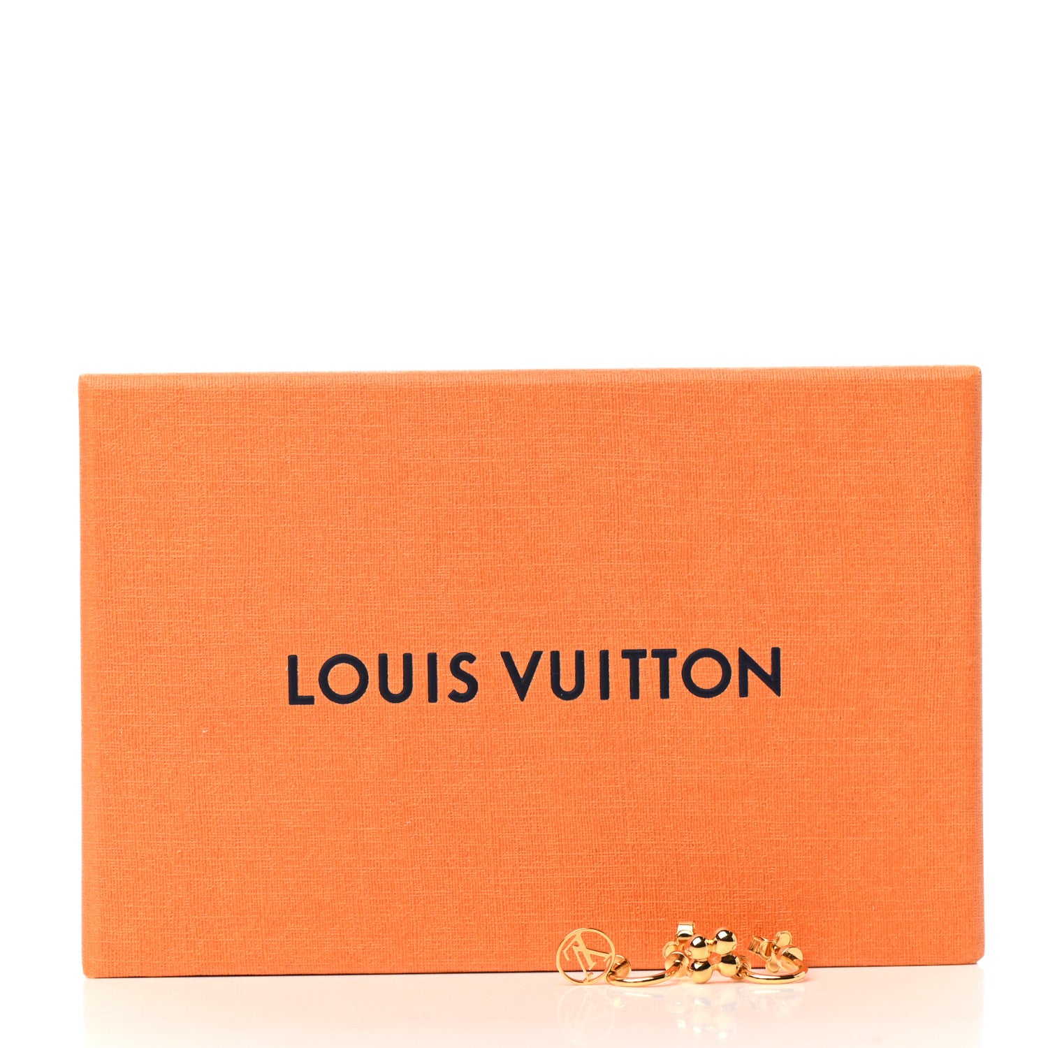 Louis Vuitton Brass Blooming Earrings Gold 5 of 5