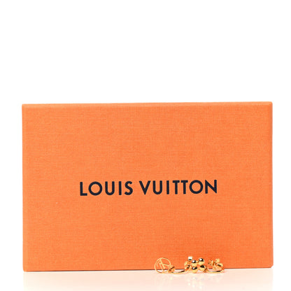Louis Vuitton Brass Blooming Earrings Gold 5 of 5