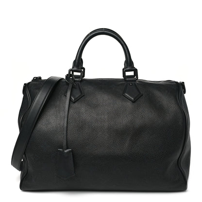 Louis Vuitton Calfskin Monogram Speedy P9 Bandouliere 40 Ultra Black 1 of 10