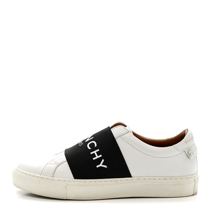 Givenchy Calfskin Band Logo Womens Urban Street Sneakers 35 White Black 1 of 12