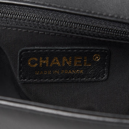 Chanel Calfskin Quilted New Medium Boy Flap Black 6 of 10
