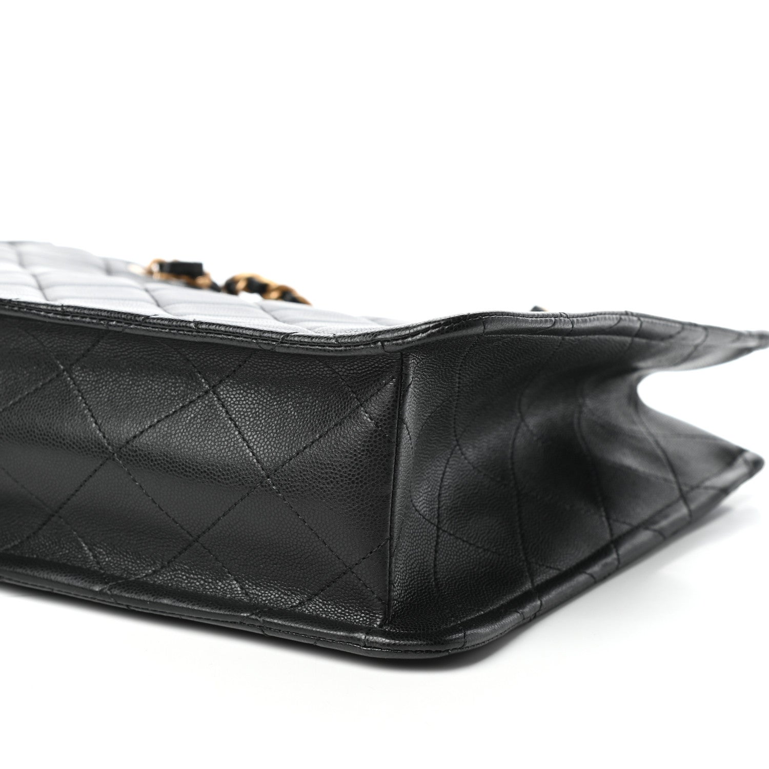 Chanel Caviar Quilted Sweet Classic Shopping Tote Black 9 of 9